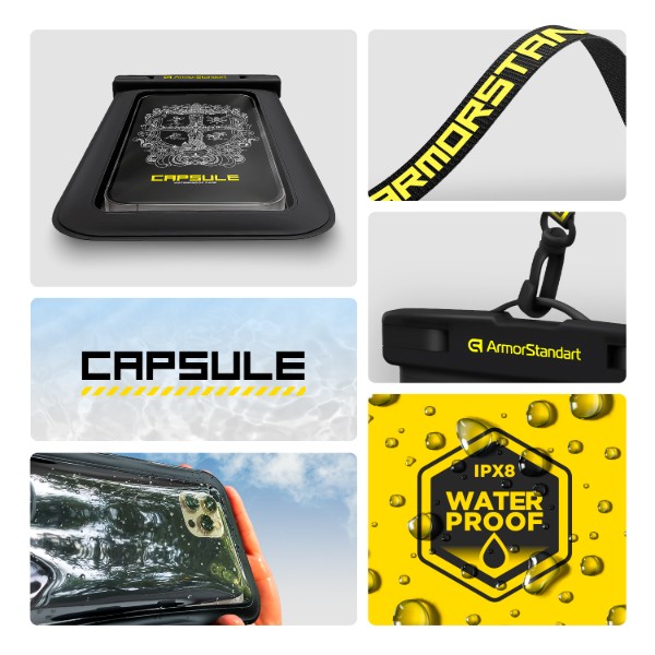 Фото - Чехол для смартфона Armorstandart Capsule Side Black (ARM84422)